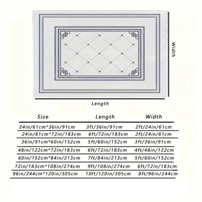 Area Rug 8x10 Plush Shag with 1.7-Inch Pile and Nine Machine-Washable Colors for Living Spaces