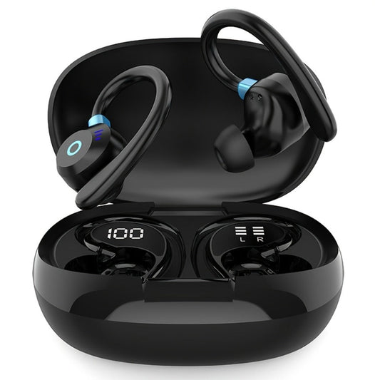 Wireless Earbuds HiFi Stereo with Active Noise Canceling, LED Display, Touch and Fast USB Charging