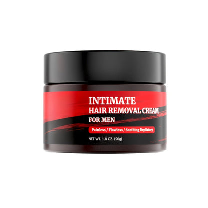 Hair Removal Cream for Men in a 50g Jar with 1-, 2- or 3-Pack Options for Body Grooming Routines
