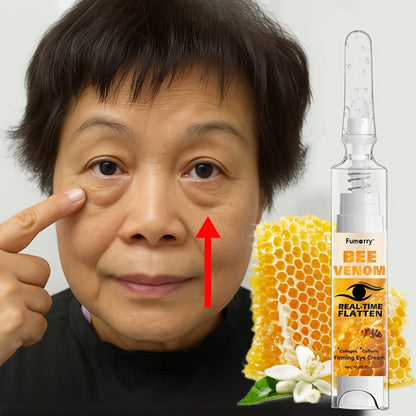 Eye Cream with Bee Venom Caffeine Collagen Firming Anti-Aging — Under-Eye Bags Dark Circles Puffiness Fine Lines Wrinkles Tightening Lifting Eye Gel Hypoallergenic All Skin Types Women Men