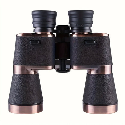 Brown-and-Black 10x50 Binoculars with 26mm Eyepieces, Center Focus Wheel and Textured Hand Grips