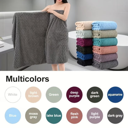 Towel Set 4 or 8 Piece Microfiber Collection with Hair-Drying Cap Options in Four Colors for Home and Guest Use