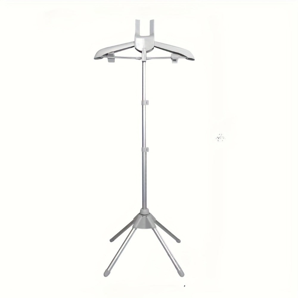 Clothes Drying Rack Foldable Height Adjustable Telescopic Ironing Rack, Aluminum Alloy Garment Rack with 360° Rotating Arm, Multi-Layer Hanging Drying Stand, Space-Saving Laundry Rack for Home Bedroom