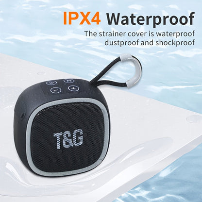 T&G TG659 Mini Bluetooth Speaker IPX4 Waterproof 3W Loud Sound Type-C Rechargeable Wireless Speaker for Pool Party Beach Camping Travel Compatible with Smartphones Tablets TV