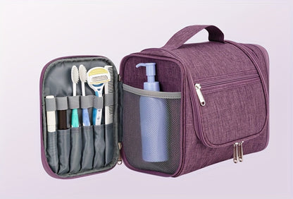 Toiletry Bag Hanging Multi-Pocket Shower Organizer with Metal Hook, Carry Handle and Seven Print Options