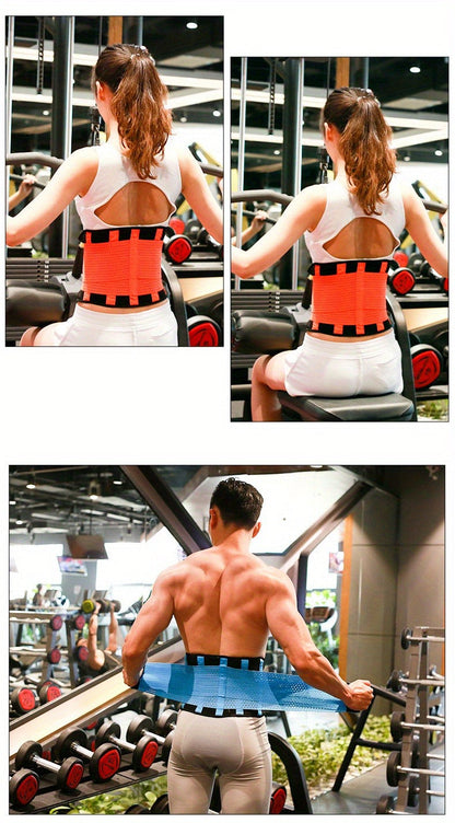Adjustable Weightlifting Support Belt with Breathable Polyester and S, M or L Size Options