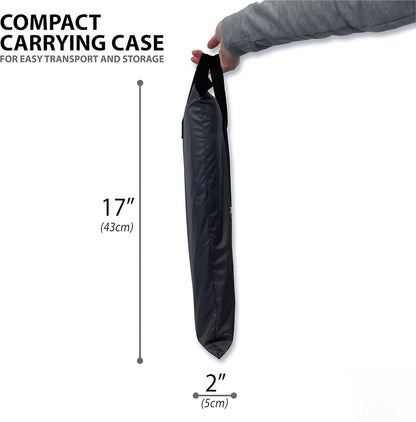 Curved-Top Nine-Shelf Camping Organizer in Brown or Gray with Zippered Front Flap and Folded Carry Form