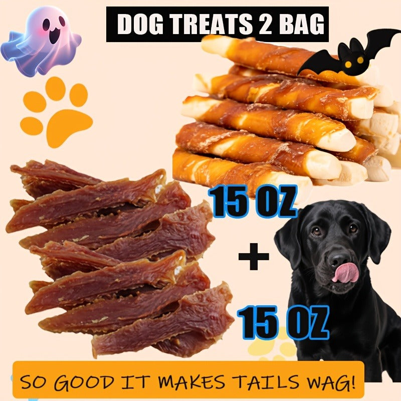 Dog Treats Chicken, Duck and Egg Yolk Assortment with Multi-Bag, 350g and 25 x 4g Options for Dog Reward Use