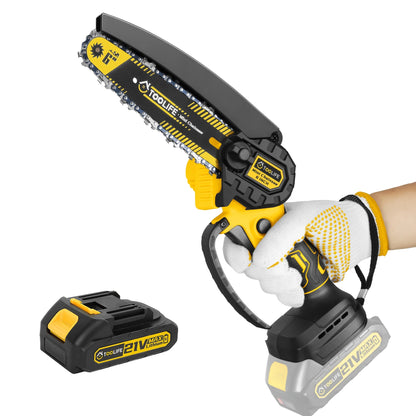 Mini Chainsaw Cordless | Handheld Electric Saw Tree Trimming Wood Cutting