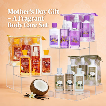 Three-Piece Peppermint Eucalyptus Bath Set with Body Lotion, Shower Gel and Fragrance Mist