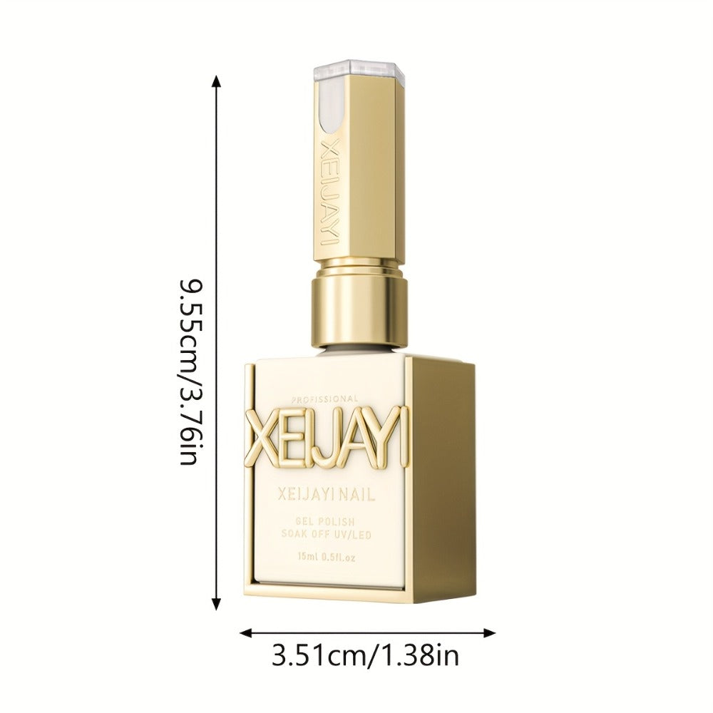 Gel Nail Polish Set with XEIJAYI Label, 6 Crushed Starlight Glitter Colors in 0.51oz Bottles