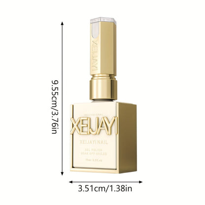 Gel Nail Polish Set with XEIJAYI Label, 6 Crushed Starlight Glitter Colors in 0.51oz Bottles