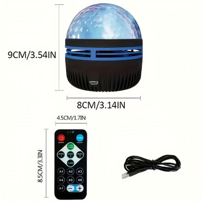 Water Ripple Projection Lamp 3D Dynamic Wave Atmosphere Light – USB Powered, Remote Control, Color Changing Romantic Ambient Night Light for Bedroom, Home Theater, Wedding & Meditation