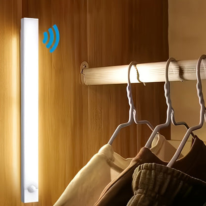 Night Light Motion Sensor LED Bar with USB Rechargeable 400mAh Battery, Three Brightness Levels and Six Size-Pack Options