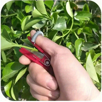 Thumb Knife Garden Harvesting Set 6-Pack - Safety Finger Guard Cutter for Picking Fruits, Vegetables & Herbs in Orchard, Garden & Farm - Multi-Function Thumb Ring Blade Tool