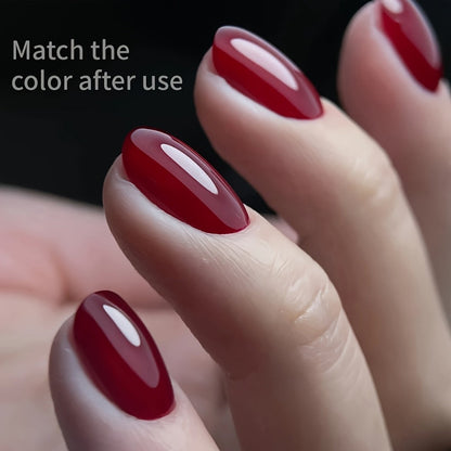 Builder Gel Base 2-Bottle Set, 15ml Each with Transparent Construction Primer for UV or LED Nail Extension Application