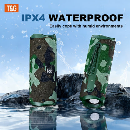TG117 10W IPX4 Waterproof Portable Bluetooth Speaker with Carry Strap - HD Bass Sound, 1200mAh Battery, 33ft Range, Hands-Free Calling, TF Card USB AUX Wireless, Outdoor Travel Camping