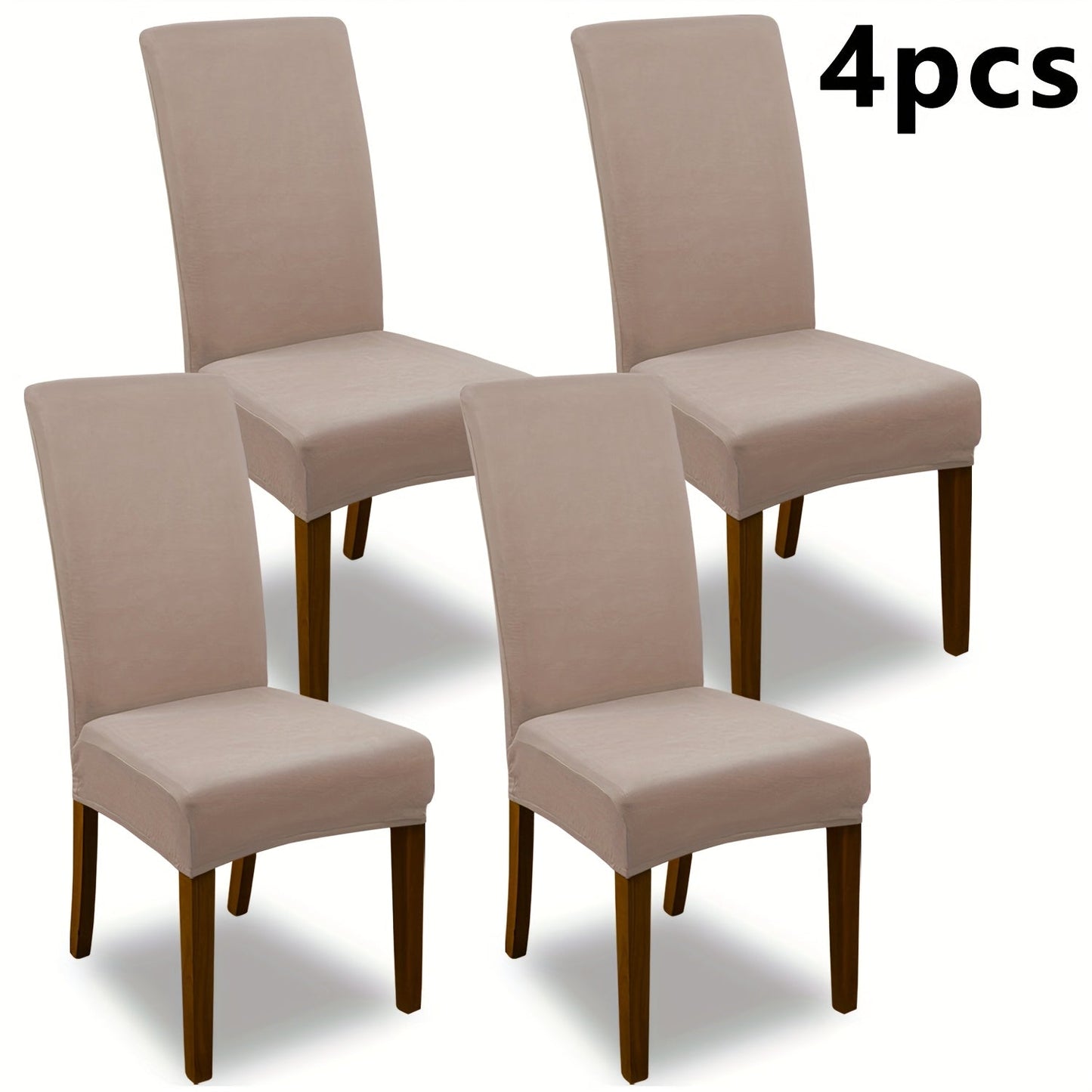 Chair Cover Set of 4 or 6 Stretch Jacquard Dining Slipcovers in Nine Available Color Choices