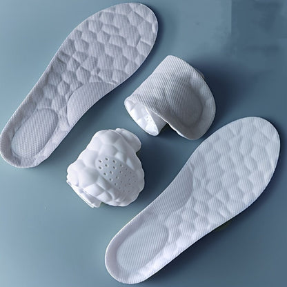 Two-Pair Cushion Shoe Insoles in Black or Gray with 12 EU35-46 Color-and-Size Options Pictured