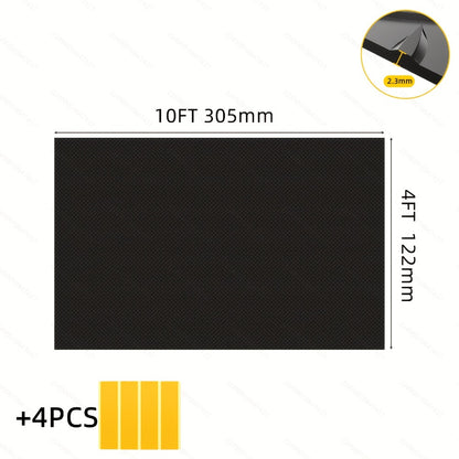Garage Floor Mat Diamond Plate – 2.8mm Heavy Duty Parking Mat, Water & Stain Resistant Floor Runner for Garage, Golf Cart Parking | Black & Grey, Multiple Sizes