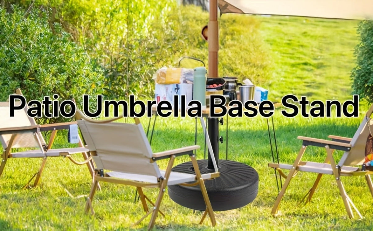 19-Inch Heavy-Duty Umbrella Base for Outdoor Shade and Protection in Patio detail image - detail view 12