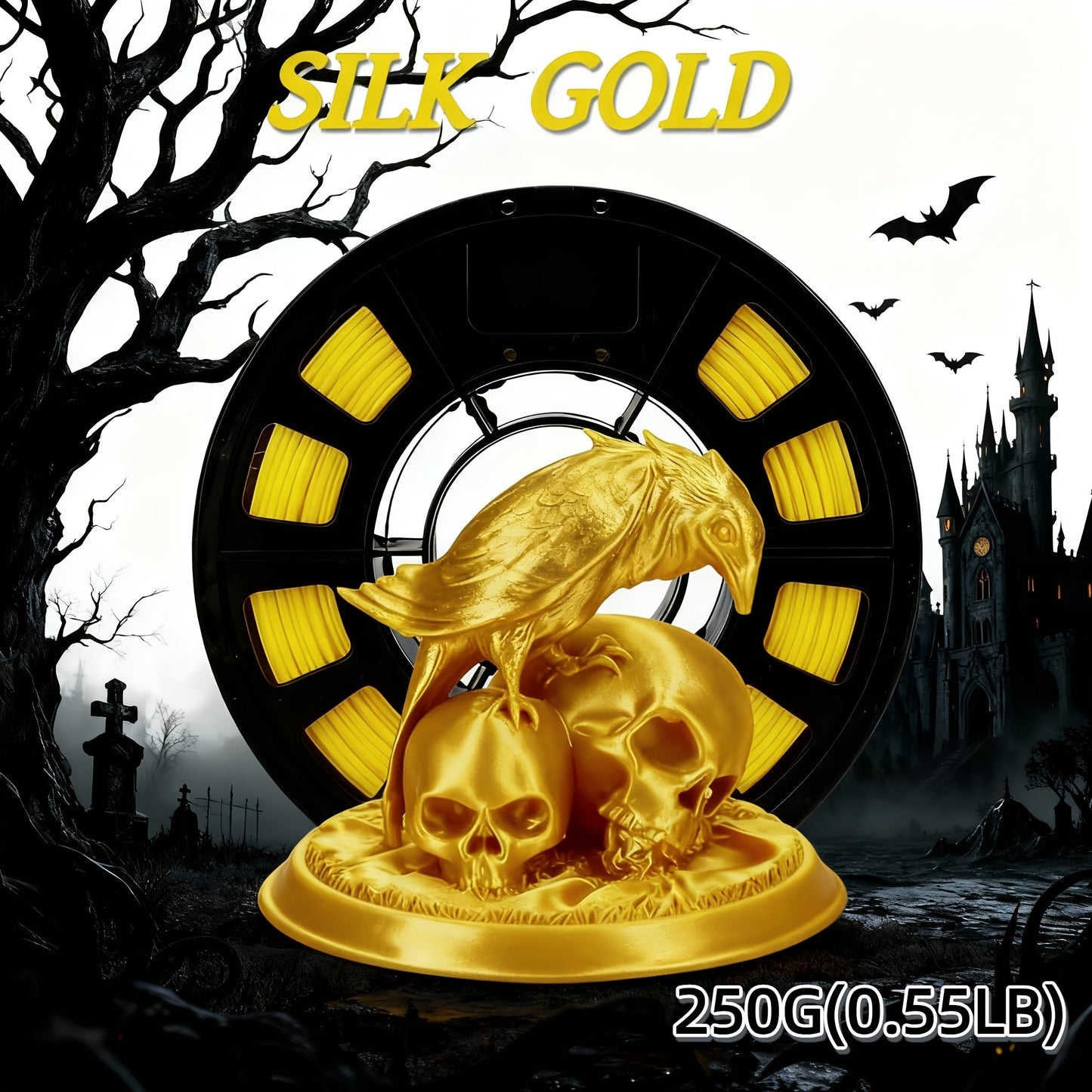3D Printer Filament PLA 1.75mm 250g Finish Mix with Silk, Transparent and Solid Color Options