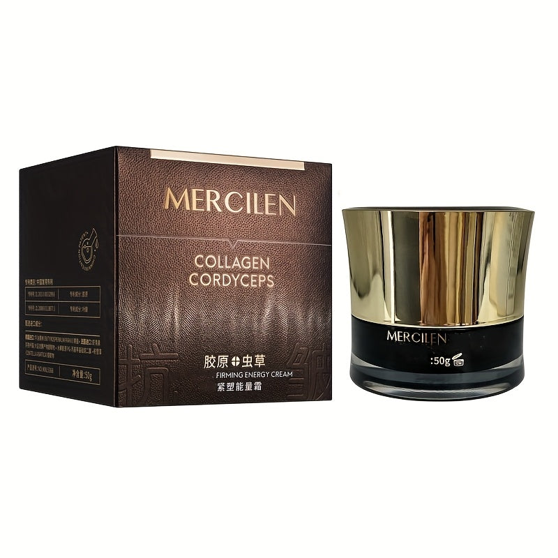 Cordyceps Collagen Face Cream for Women Sensitive Skin 50g - Squalane Glycerin Alcohol-Free Moisturizer Firming Hydrating Barrier Repair Anti-Aging Daily Cream
