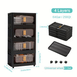 Black -4Tiers Large Size 24in
