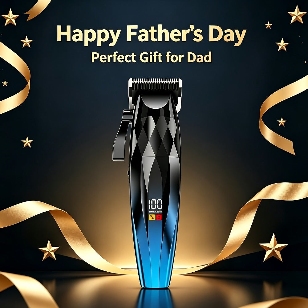 Hair Clipper Cordless Ceramic-Blade Trimmer with 7000RPM Motor, Eight Guide Combs and Three Colors