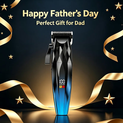 Hair Clipper Cordless Ceramic-Blade Trimmer with 7000RPM Motor, Eight Guide Combs and Three Colors