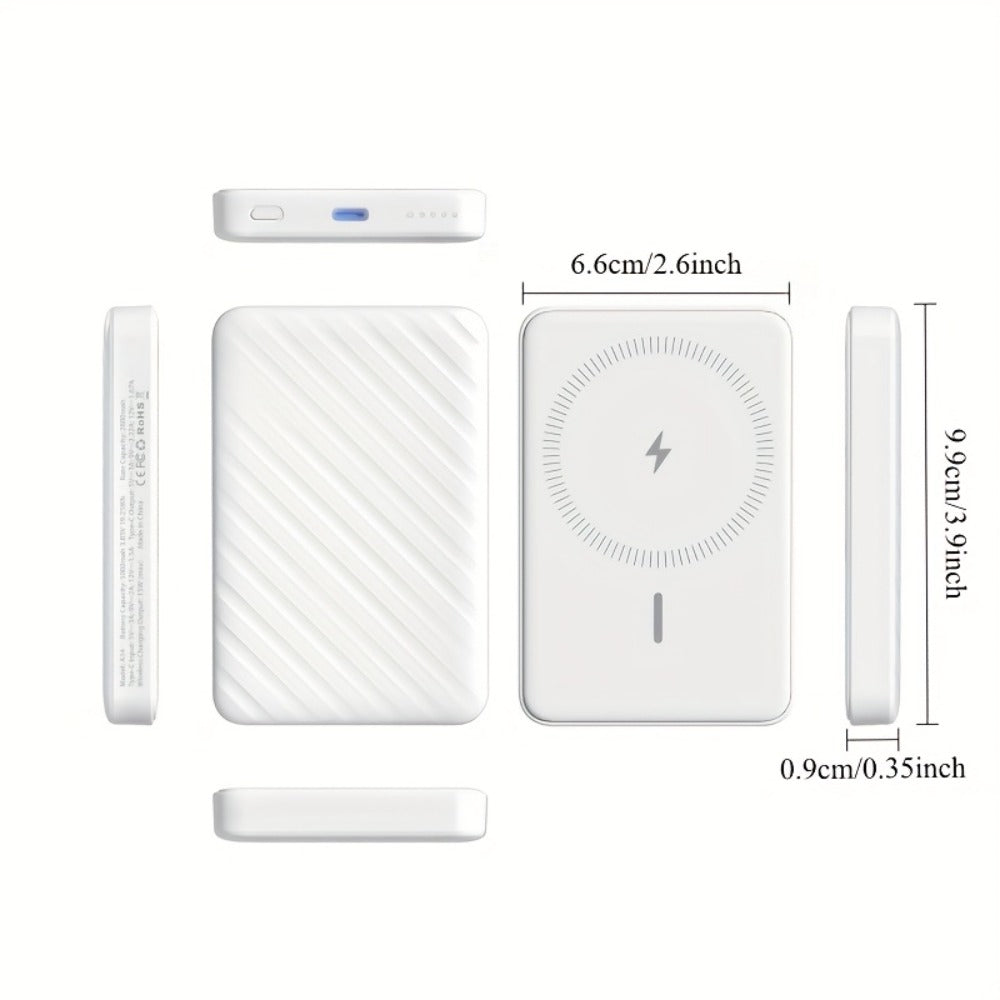 Travel Magnetic Wireless Power Bank 5000mAh 15W Fast Charging for an Everyday Personal Care Routine
