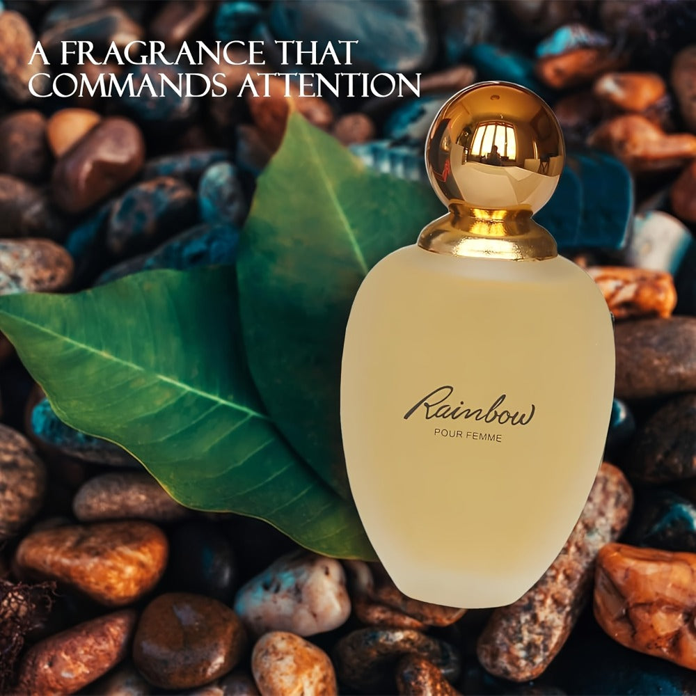 Women's Eau de Parfum Full Size - Rainbow Perfume Fresh Floral Scent 3.4 fl oz Natural Spray | All-Day Long Lasting Fragrance for Her