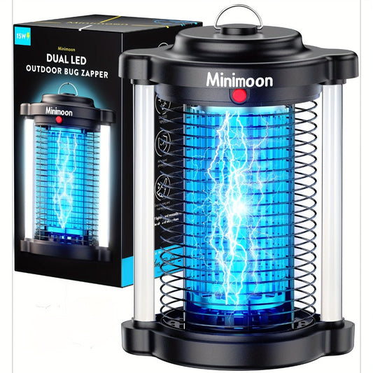 Plug-In Bug Zapper with Dual LED – 110V Electric Fly Killer & Mosquito Trap, Instant Kill for Mosquitoes, Flies & Cockroaches, with Bug Collector Tray, for Home, Office & Commercial Use (HK-5)