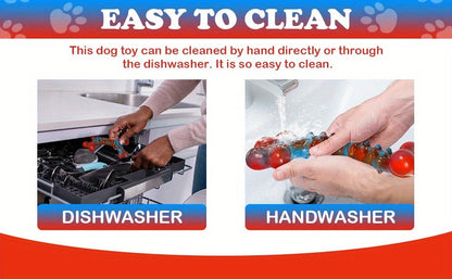 Dog Toy Orange Blue Braided Chew and Tug Bundle with 1, 2, 4 or 5-Piece Options for Large Dogs