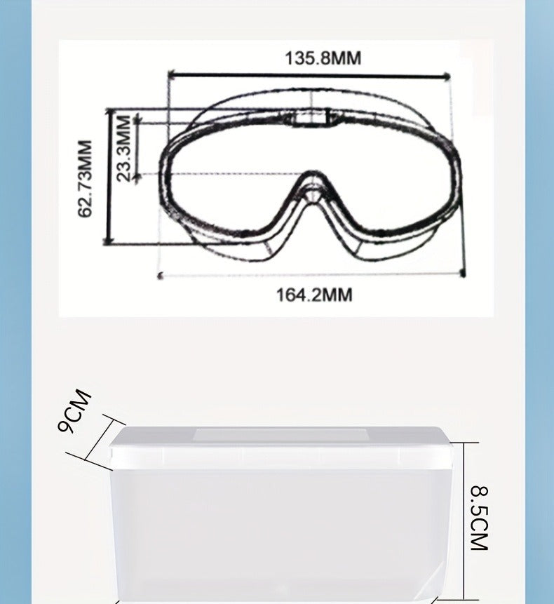 Mirrored Swimming Goggles with Nose Clip, Earplugs and Case in Gold, Pink or Two-Pair Gold-and-Pink Options