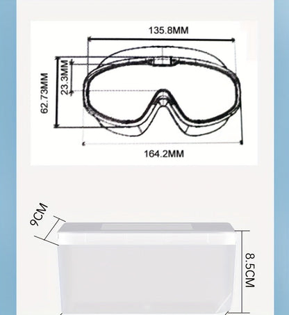 Mirrored Swimming Goggles with Nose Clip, Earplugs and Case in Gold, Pink or Two-Pair Gold-and-Pink Options