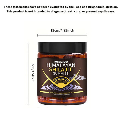Herbal Supplements with Himiyer Label, Shilajit Fulvic Humic Acid and Manuka Honey Gummies, 30 or 60 Count