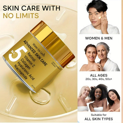 Face Cream Retinol Niacinamide 5-in-1 Formula with Vitamin C, Collagen and Hyaluronic Acid