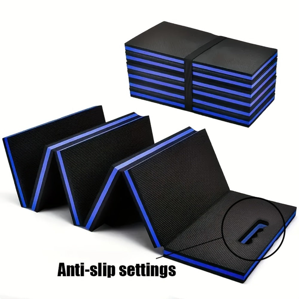 EVA Kneeling Pad Car Repair Work Mat – Foldable Waterproof Thermal Insulation Pad for Mechanic, Camping & Hiking, Lightweight Ergonomic Design, Single or 2-Pack