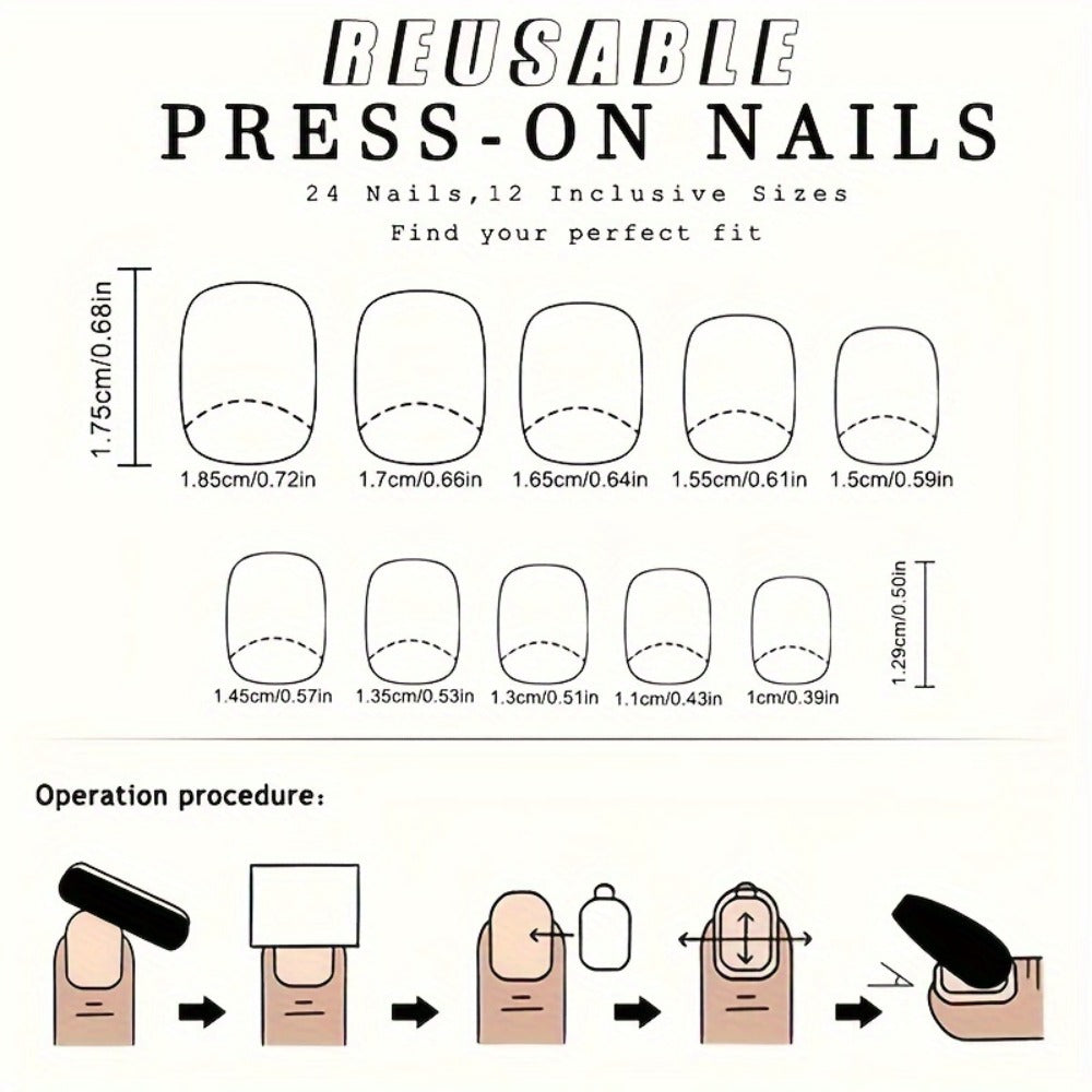 Floral Nail Stickers 216 Pieces 9 Packs Short Press On Nails – Plant Flower Designs Glossy Full Cover False Nails Spring Summer Easy Removable Manicure Set for Women Girls