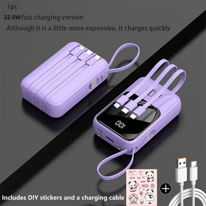 21000mAh Mini Power Bank 22.5W Fast Charging Ultra-Thin LED Display Compact External Battery Pack for iPhone Android Samsung – Slim Portable Charger Holiday Gift