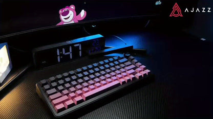 Hot Swap Gasket Mechanical Keyboard AJAZZ AK820 75% – Wireless 2.4GHz & Wired, Volume Knob, South-Facing RGB, Poron Foam, PBT Keycaps, Programmable, 11 Switch & Color Options for PC & Mac