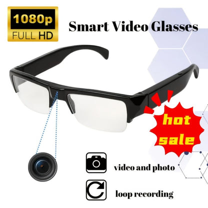 1080p HD Video Glasses 65° Wide Angle - One-Button Sports Camera Glasses, Wearable Body Cam, 120-Min Battery, 32GB & 64GB Options, Driving Cycling Meeting Recording