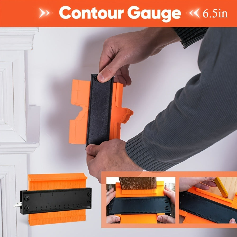 Two-Piece Contour Gauge Set with Locking Profile Duplicators in 6.5- and 11.5-Inch Size Options