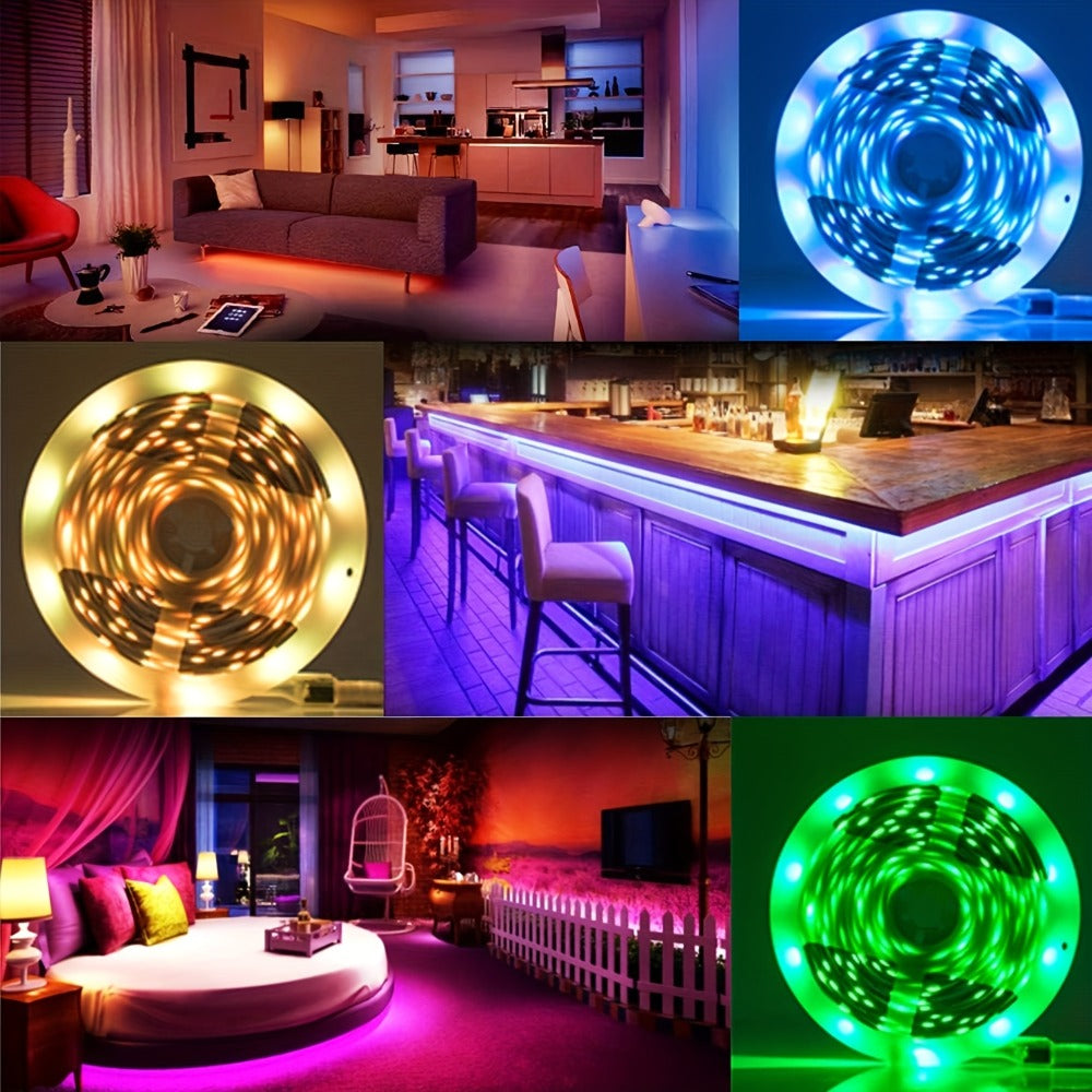 LED Strip Lights for Room Color Changing – 44-Key Remote, Dimmable, Timer, Cuttable, USB Powered | 16.4FT to 98.4FT | Bedroom, Gaming Room, Party & Holiday Decor