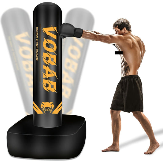 70-Inch Freestanding Punching Bag with Stand for Adults – MMA, Muay Thai, Karate & Boxing Training, Men & Women