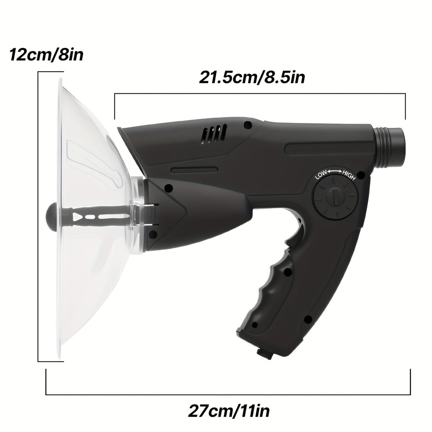 Bionic Ear Sound Amplifier with 8x Monocular Telescope, Long-Range Digital Audio Listening Device with Headphones for Bird Watching Nature Observation Outdoor Surveillance, Compact Lightweight Spy Ear