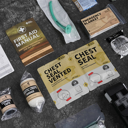 Tactical Emergency Trauma Kit 11pcs – Combat First Aid Survival Kit for Outdoor, Hunting & Rescue