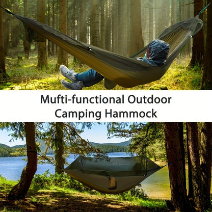 Camping Hammock with Mosquito Net, 210T Nylon, 265lbs Cap.