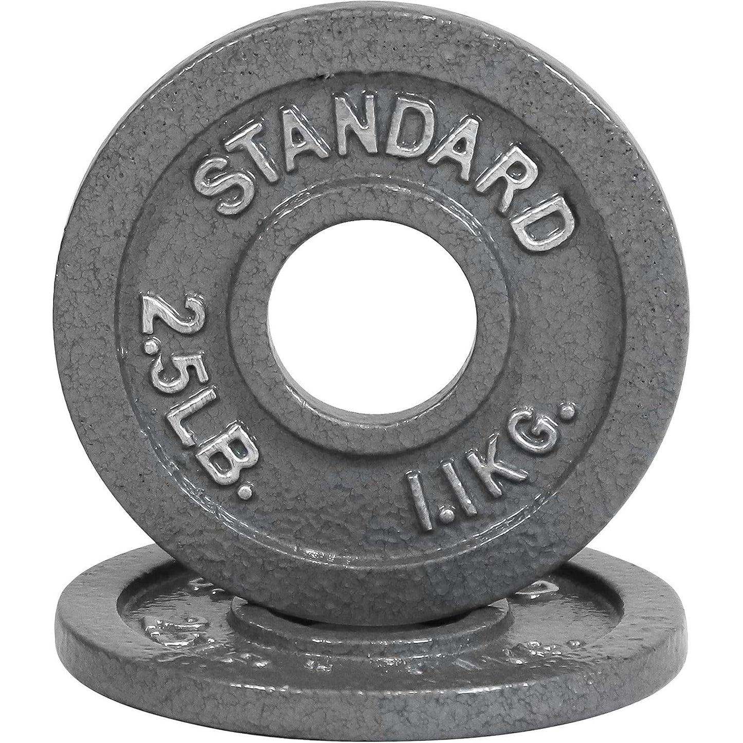 Gray STANDARD Cast-Style Weight Plates in Single, Pair, Four-Piece and Mixed Sets for Barbell Training